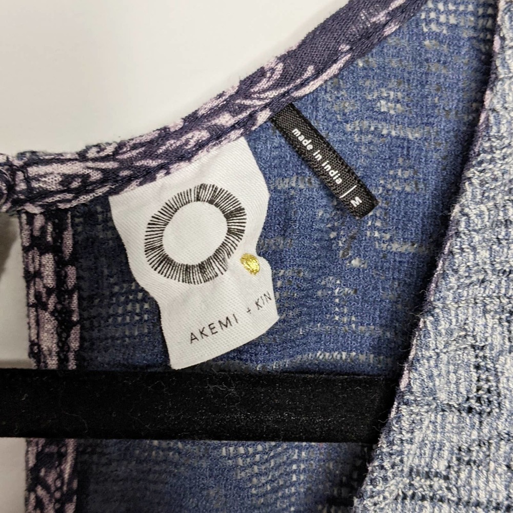 ANTHROPOLOGIE Blue Akemi Kin Marcella Boho Blouse Sz M - Picture 5 of 8